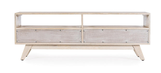Bizzotto Mobile TV con 2 cassetti Indira Naturale