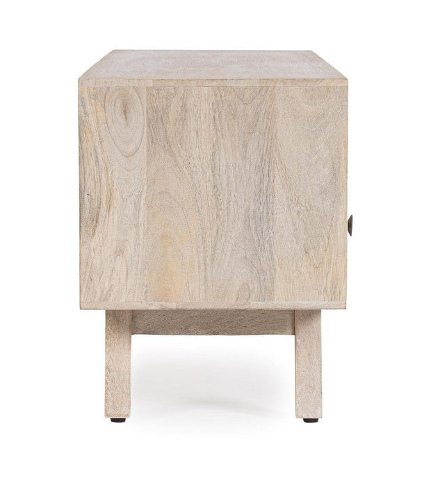 Bizzotto Mobile TV con 2 cassetti Indira Naturale