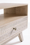 Bizzotto Mobile TV con 2 cassetti Indira Naturale
