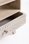 Bizzotto Mobile TV con 2 cassetti Indira Naturale