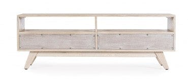 Bizzotto Mobile TV con 2 cassetti Indira Naturale