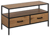 Actona Mobile TV con 2 cassetti Seaford Nero