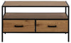 Actona Mobile TV con 2 cassetti Seaford Nero