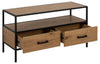 Actona Mobile TV con 2 cassetti Seaford Nero