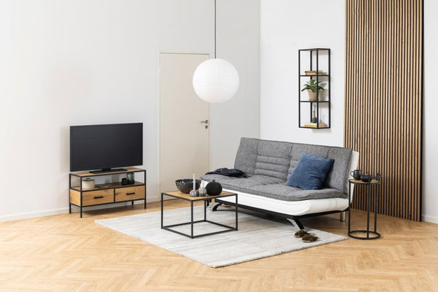 Actona Mobile TV con 2 cassetti Seaford Nero