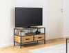 Actona Mobile TV con 2 cassetti Seaford Nero