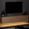 Mobile TV con 3 ante Neon Illuminated Pino (3)