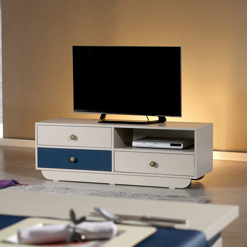 Mobile TV con 3 cassetti Casablanca Bianco