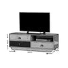 Mobile TV con 3 cassetti Casablanca Bianco (2)