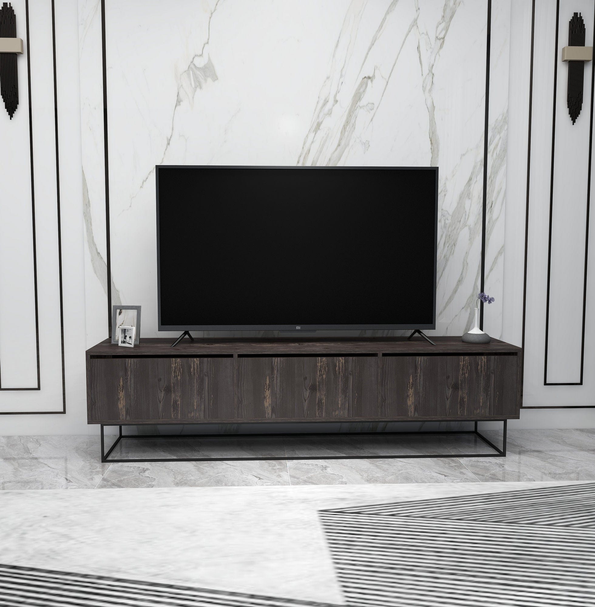 Mobile TV con 3 cassetti Kordon 180 Marrone