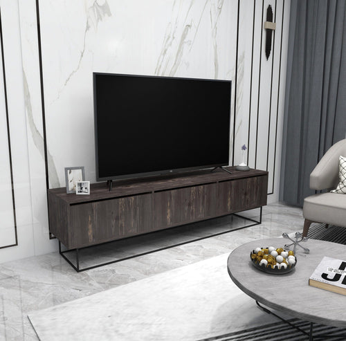 Mobile TV con 3 cassetti Kordon 180 Marrone (1)