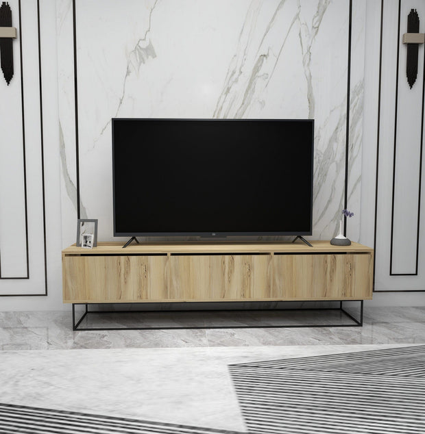Mobile TV con 3 cassetti Kordon 180 Nero