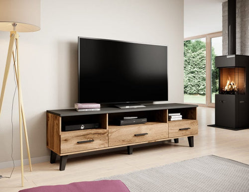 Halmar Mobile TV con 3 cassetti Lotta Quercia