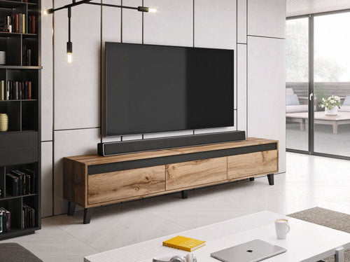Halmar Mobile TV con 3 cassetti Nord Quercia
