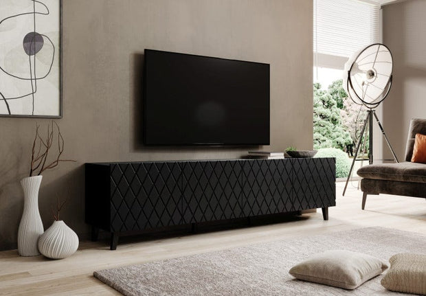Halmar Mobile TV con 4 ante Asti Nero