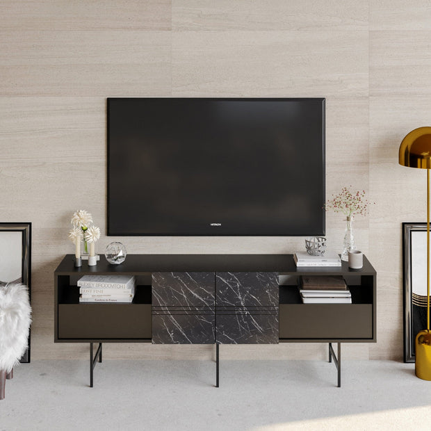 Mobile TV con 4 ante Derin Nero