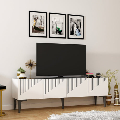 Mobile TV con 4 ante Draw Bianco (1)