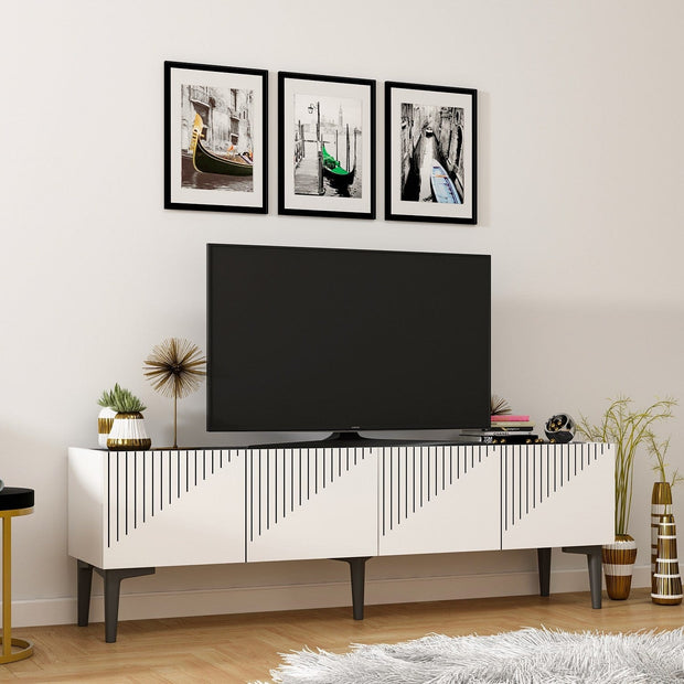 Mobile TV con 4 ante Draw Bianco (1)