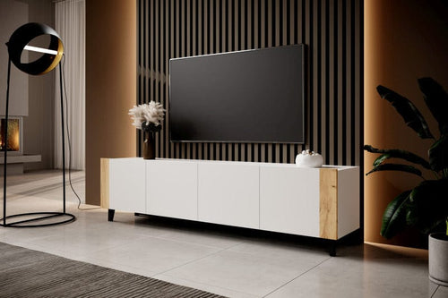Halmar Mobile TV con 4 ante Faro Bianco