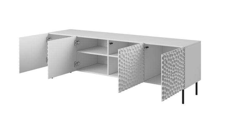 Halmar Mobile TV con 4 ante Hole Bianco