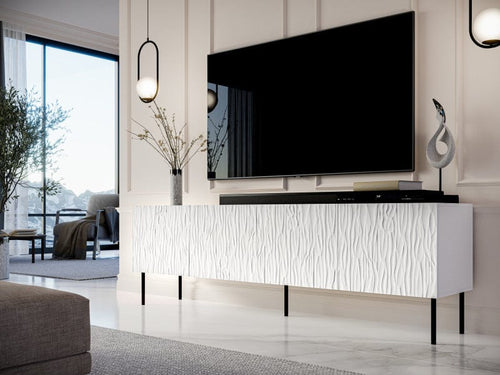 Halmar Mobile TV con 4 ante Jungle Bianco