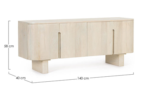 Bizzotto Mobile TV con 4 ante Serapis Naturale