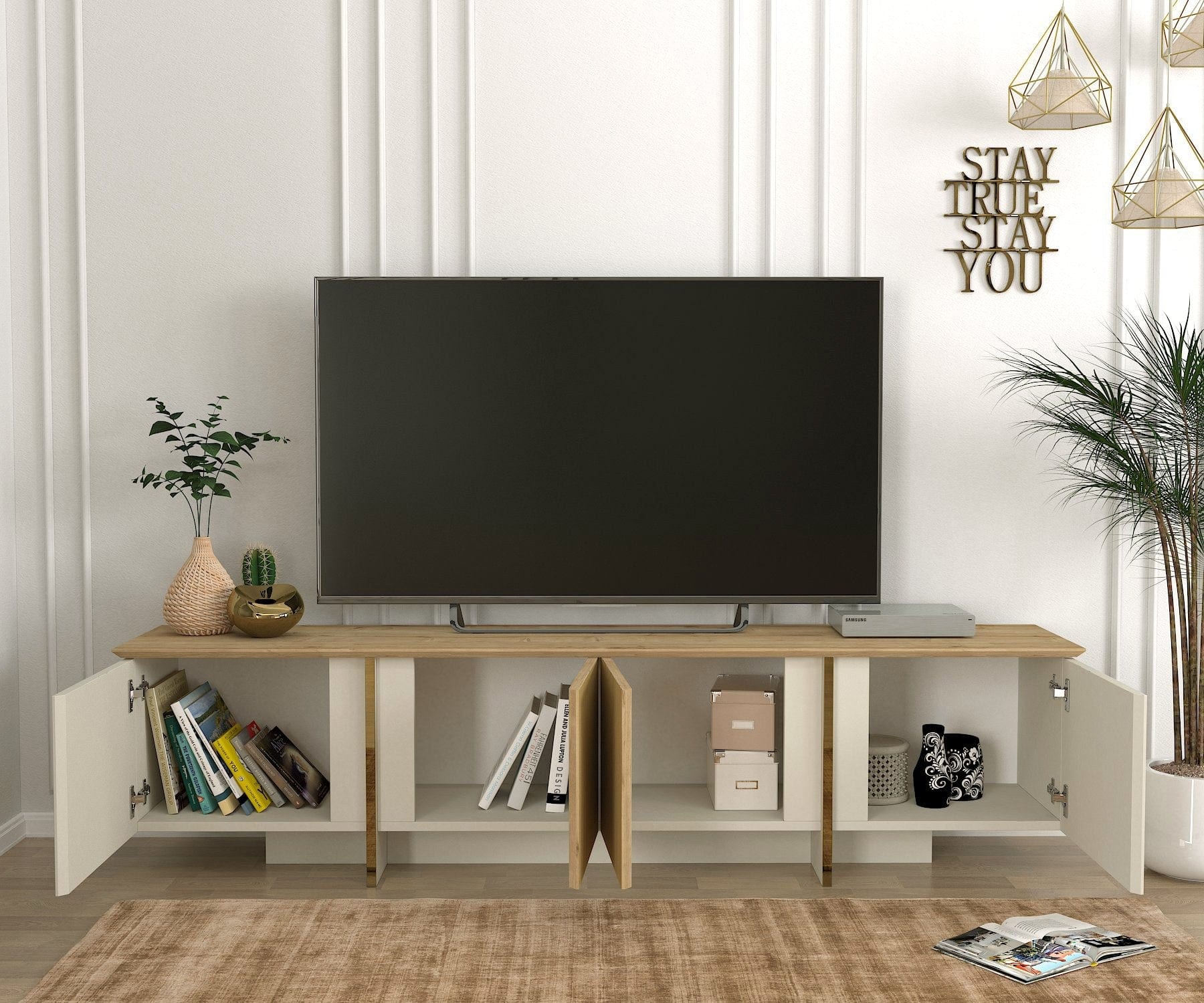 Mobile TV con 4 ante Sion Crema (2)