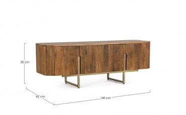 Bizzotto Mobile TV con 4 ante Vilas Naturale