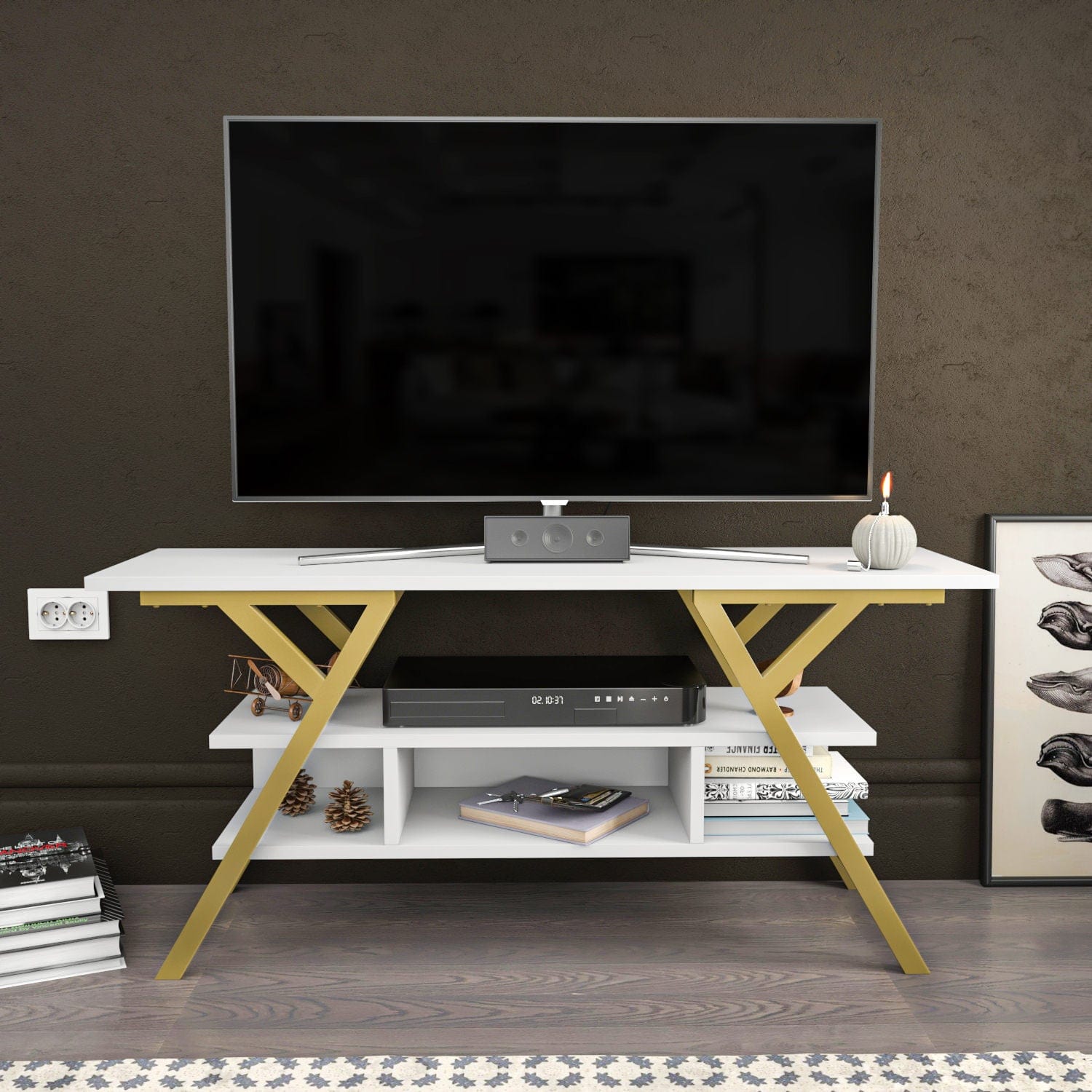 Mobile TV Minerva Oro