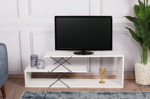 Mobile TV Zigzag Bianco