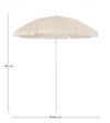 Bizzotto Ombrellone da giardino Bahamas Crema