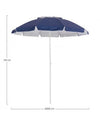 Bizzotto Ombrellone da giardino Caracas Blu