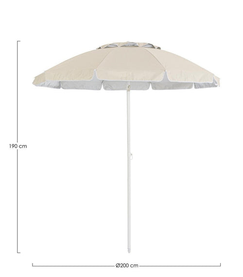 Bizzotto Ombrellone da giardino Caracas Crema