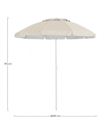 Bizzotto Ombrellone da giardino Caracas Crema