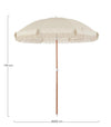 Bizzotto Ombrellone da giardino Curacao Beige