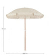 Bizzotto Ombrellone da giardino Curacao Beige