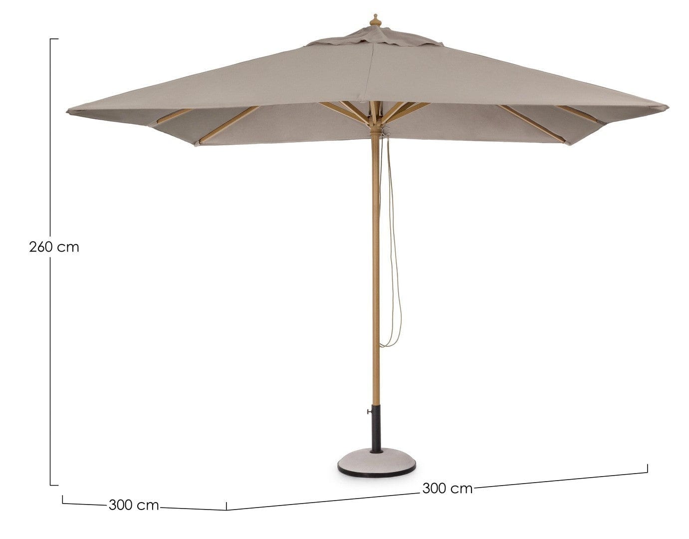 Bizzotto Ombrellone da giardino Eclipses Piccola Cappuccino