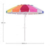 Bizzotto Ombrellone da giardino Jamaica Multicolore