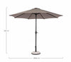Bizzotto Ombrellone da giardino Kalife Cappuccino