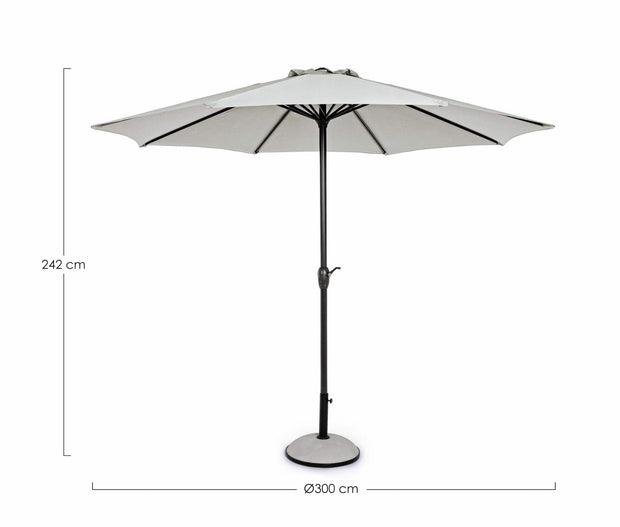 Bizzotto Ombrellone da giardino Kalife Grigio