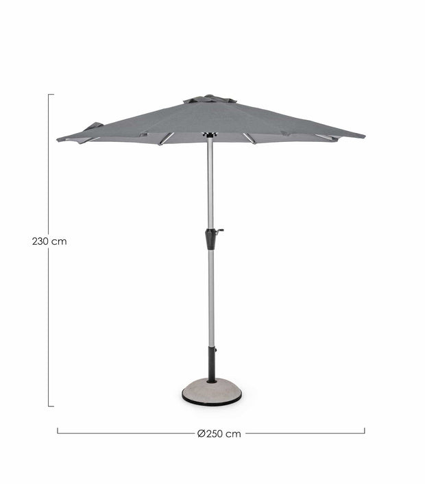 Bizzotto Ombrellone da giardino Vienna B Grigio