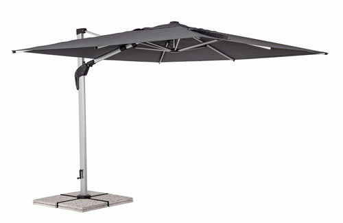 Bizzotto Ombrellone sospeso da giardino Aries B Grigio