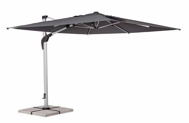 Bizzotto Ombrellone sospeso da giardino Aries B Grigio
