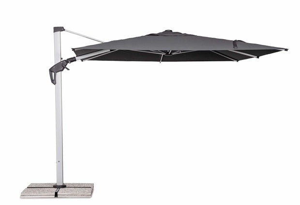 Bizzotto Ombrellone sospeso da giardino Aries B Grigio
