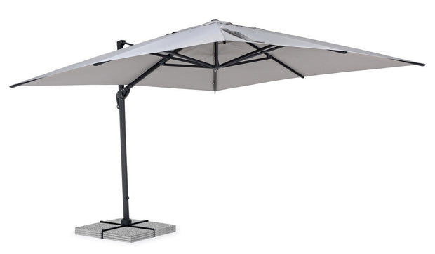 Bizzotto Ombrellone sospeso da giardino Calis Grigio