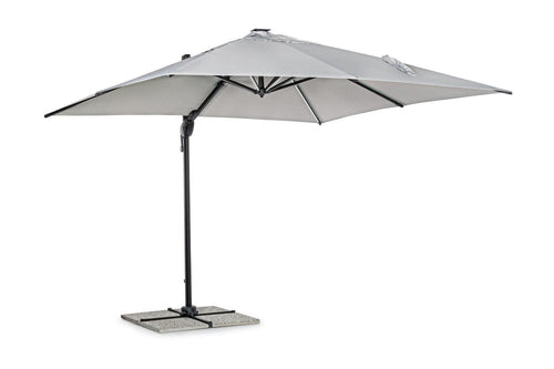 Bizzotto Ombrellone sospeso da giardino con illuminazione Ines Grigio