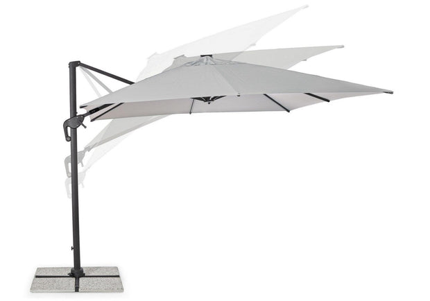 Bizzotto Ombrellone sospeso da giardino con illuminazione Ines Grigio