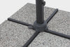Bizzotto Ombrellone sospeso da giardino con illuminazione Ines Grigio