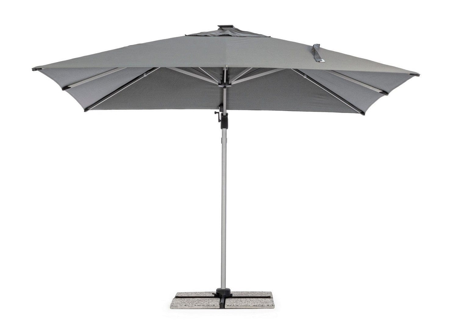 Bizzotto Ombrellone sospeso da giardino con illuminazione Ines Grigio
