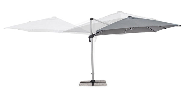 Bizzotto Ombrellone sospeso da giardino con illuminazione Ines Grigio